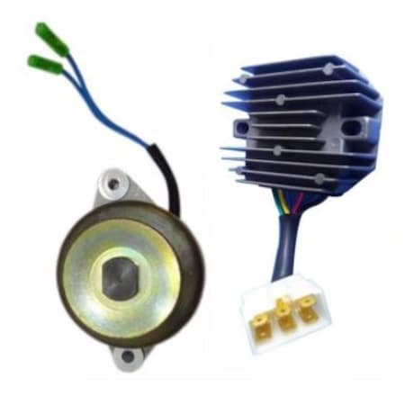 Aic Replacement Parts New Alternator & Regulator Fits Kubota GF1800 GF1800E 15531-64016-15351-64600-SET